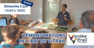 Démonstration de l'art du vitrail @ Vendée Vitrail | Mortagne-sur-Sèvre | Pays de la Loire | France