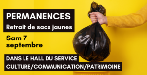 Permanence sacs jaunes @ Service culturel | Mortagne-sur-Sèvre | Pays de la Loire | France